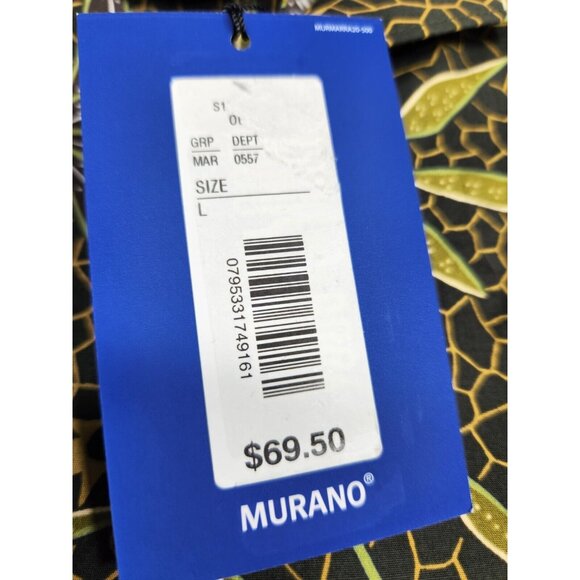 Murano Men's Shirt Size L Marrakech Collections Slim Fit Short Sleeve New -26 - Picture 7 of 10